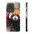Red Panda in Watercolor - Impact Resistant Phone Case Samsung Galaxy S20 Ultra Glossy